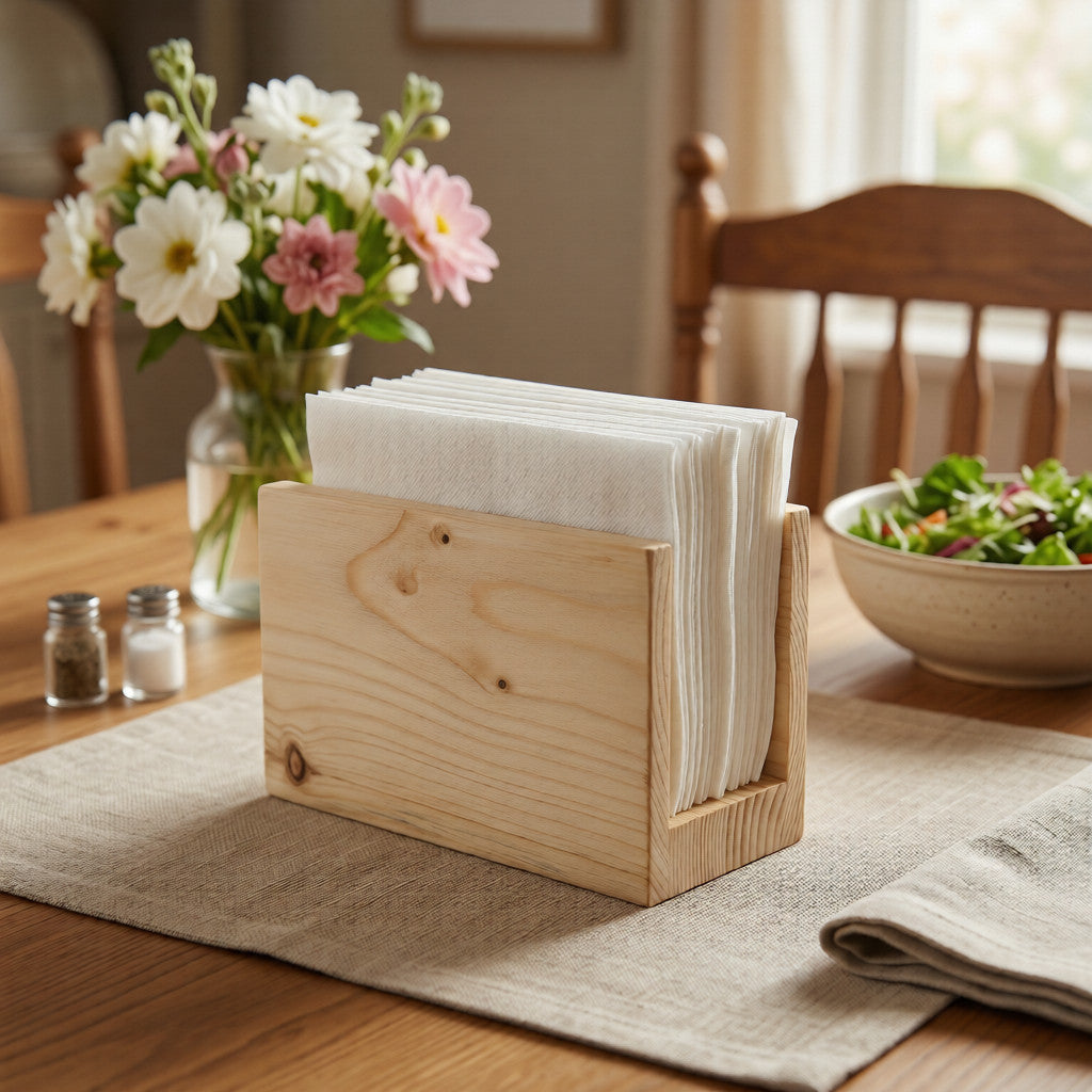NIVA_Pine Wood Tissue Paper Holder