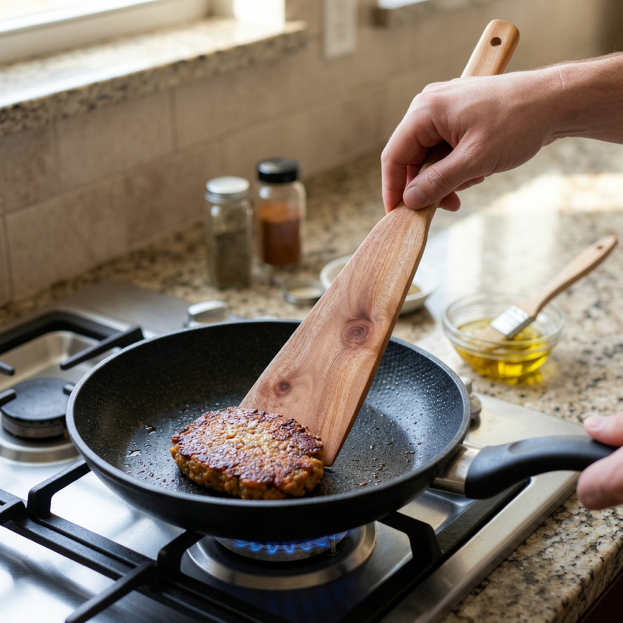 NIVA_Dosa Spatula (Flat Turner)-Neem Wood [Kitchen Use]