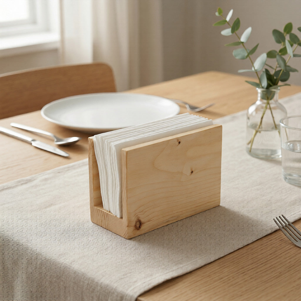 NIVA_Pine Wood Tissue Paper Holder