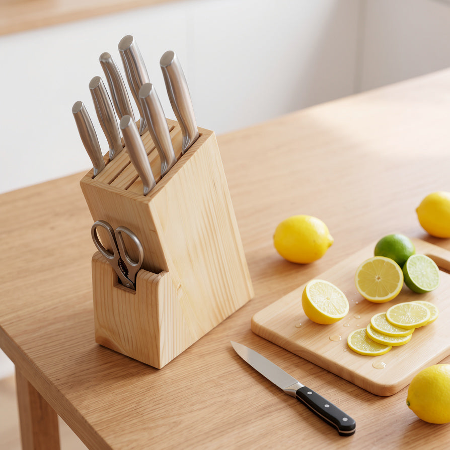 NIVA_Pine Wood Knife Holder