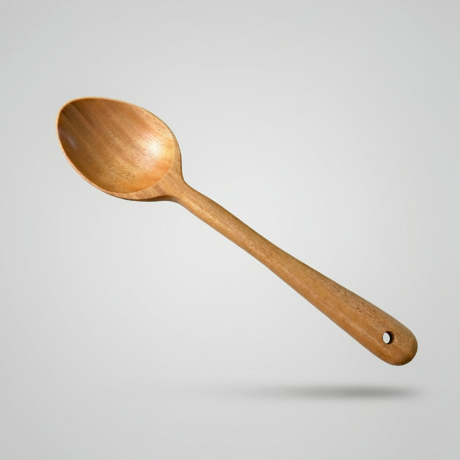 NIVA_Wooden Serving Spoon (Large)-Neem Wood [Serving | Saute | Kitchen Use]
