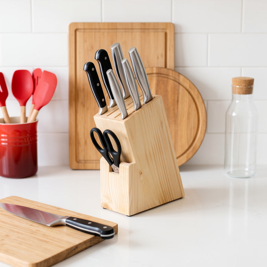 NIVA_Pine Wood Knife Holder