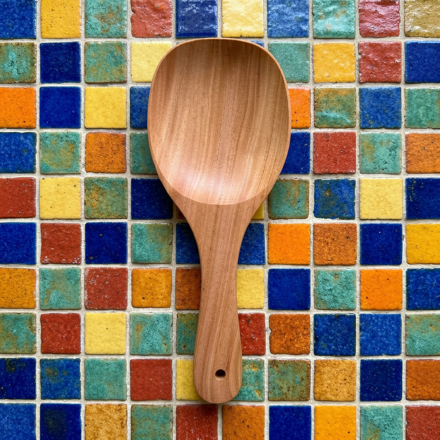 NIVA_Rice Serving Spoon/Spatula (Large)-Mahogany Wood