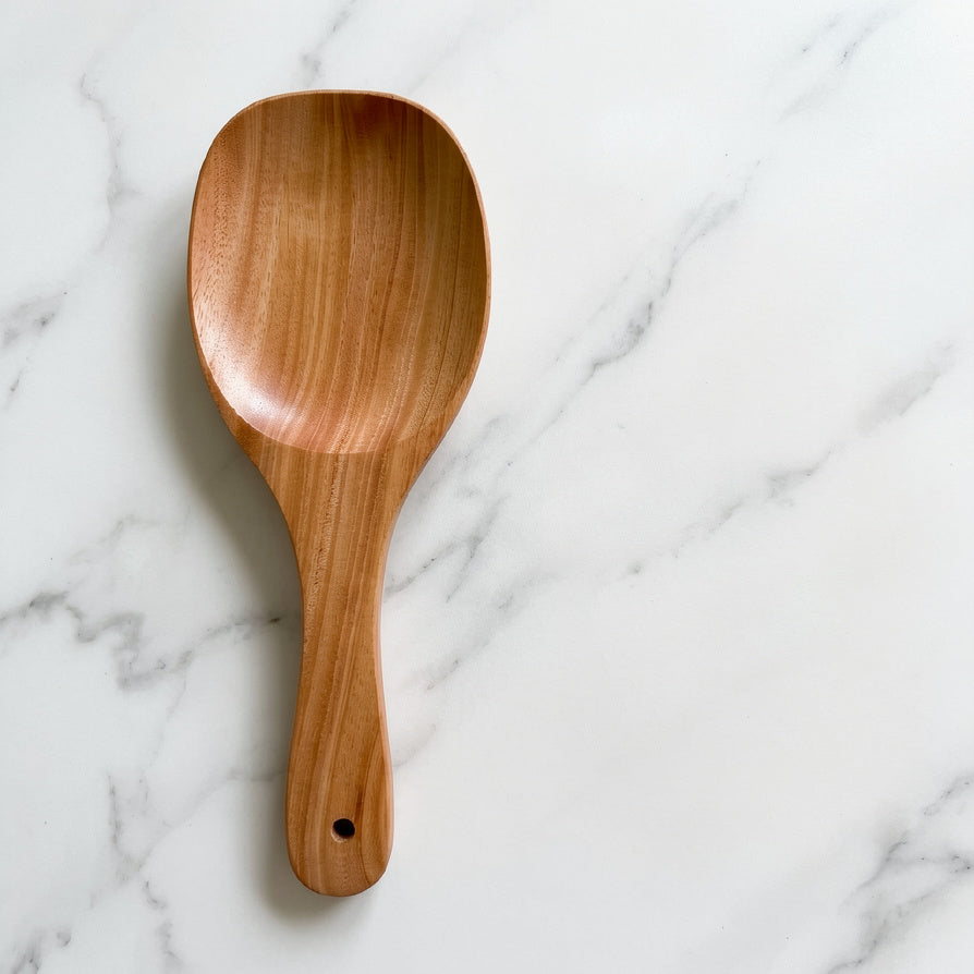 NIVA_Rice Serving Spoon/Spatula (Large)-Mahogany Wood