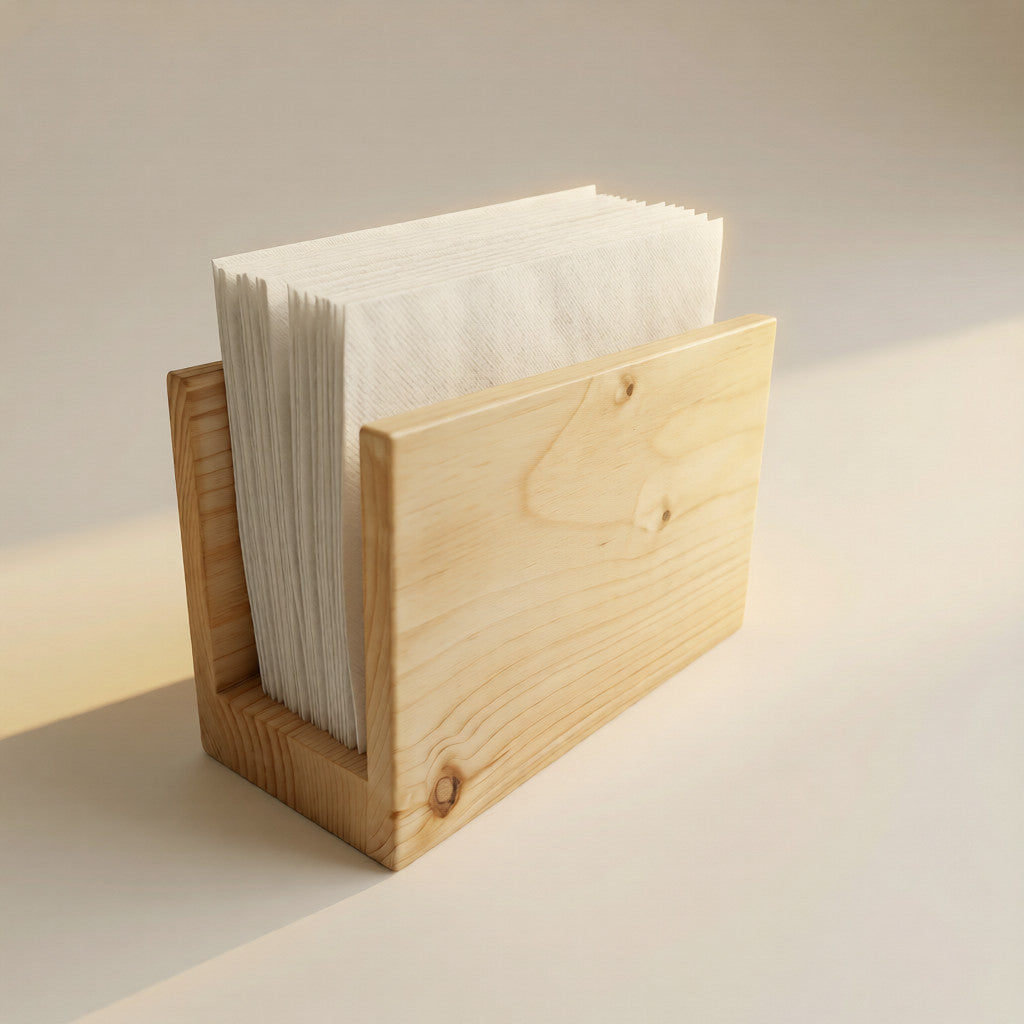 NIVA_Pine Wood Tissue Paper Holder