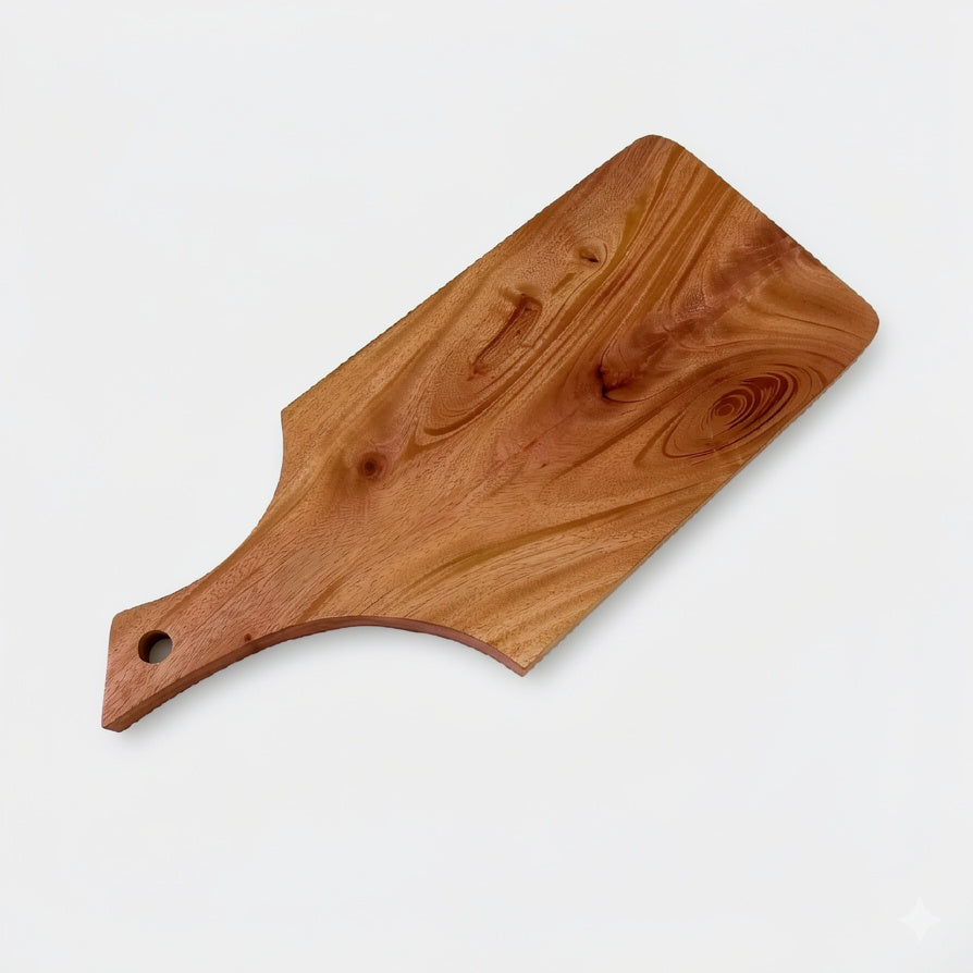 NIVA_Side Handle Chopping Board-Mahogany Wood