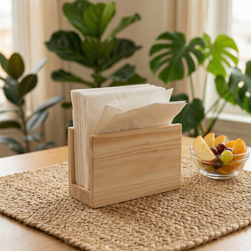 NIVA_Pine Wood Tissue Paper Holder