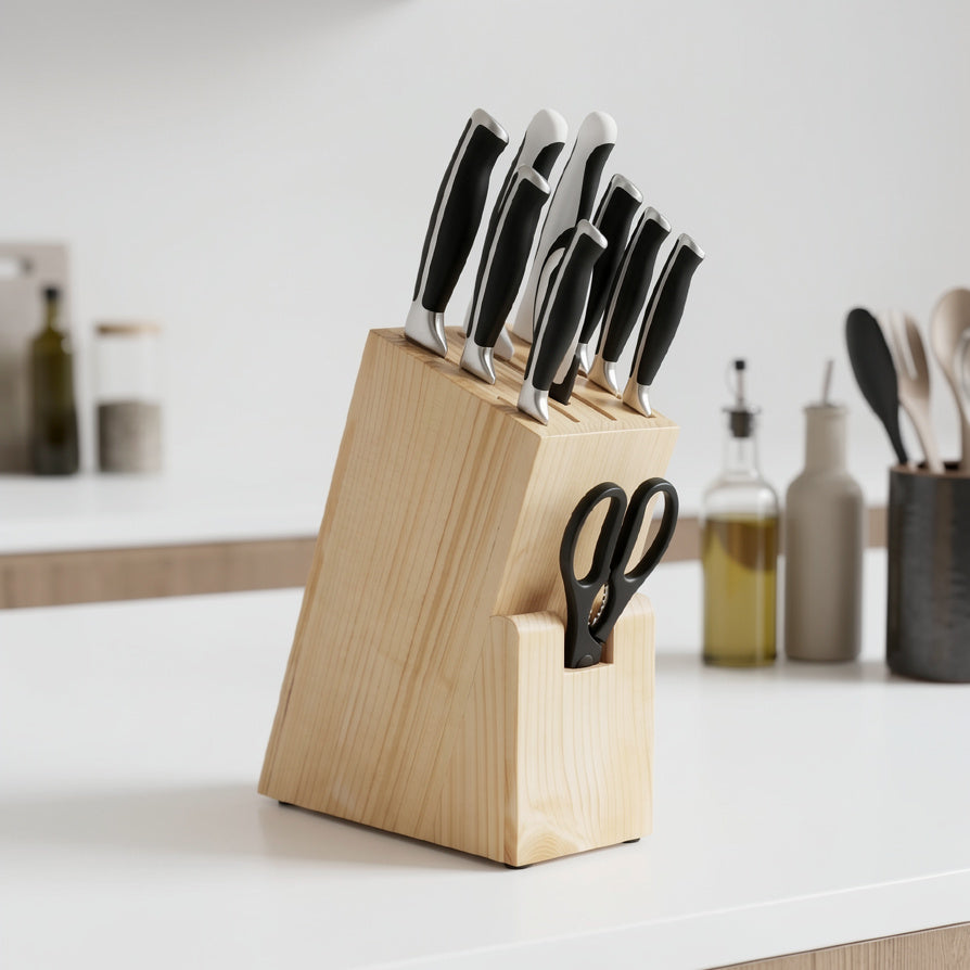 NIVA_Pine Wood Knife Holder