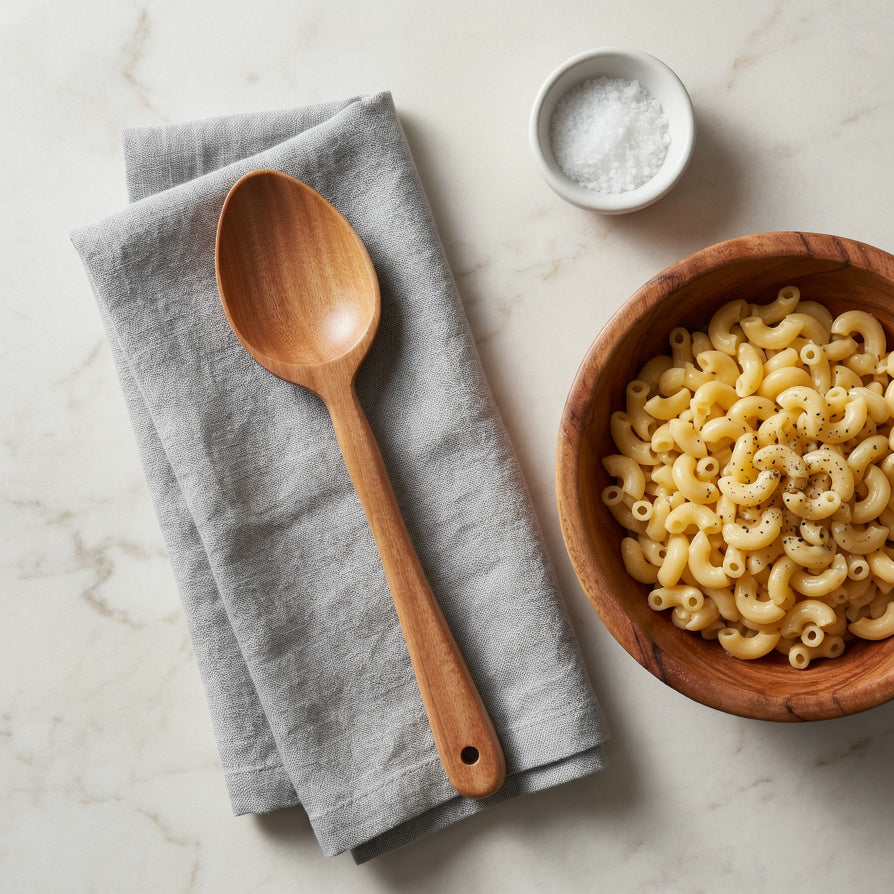 NIVA_Wooden Serving Spoon (Large)-Neem Wood [Serving | Saute | Kitchen Use]