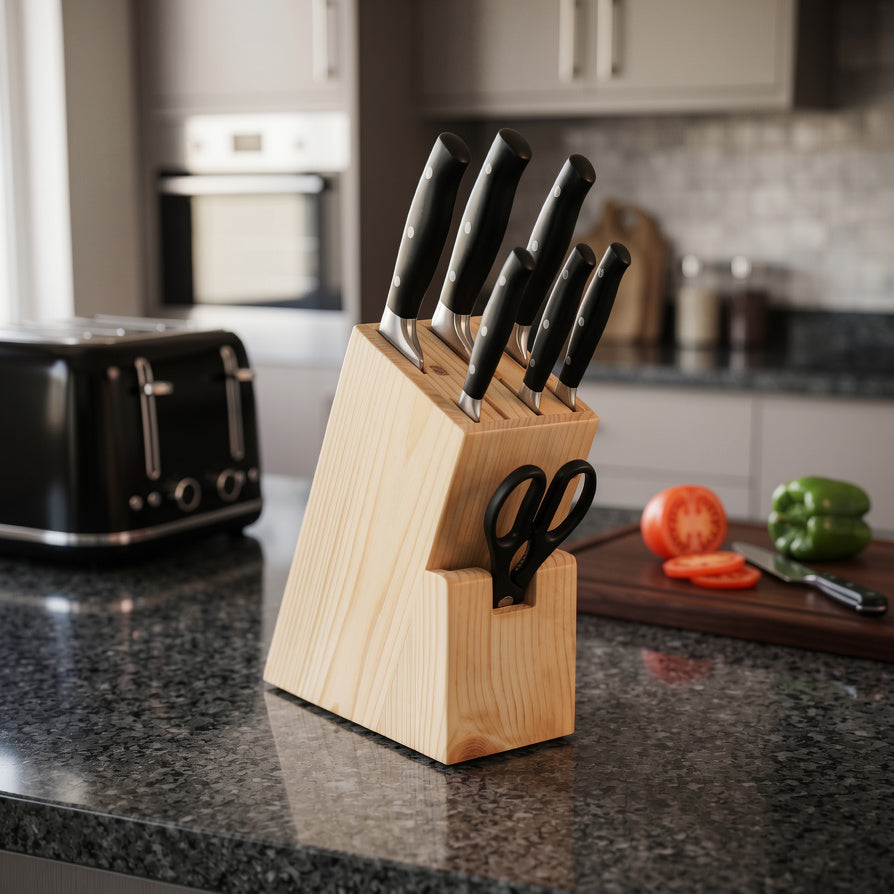 NIVA_Pine Wood Knife Holder