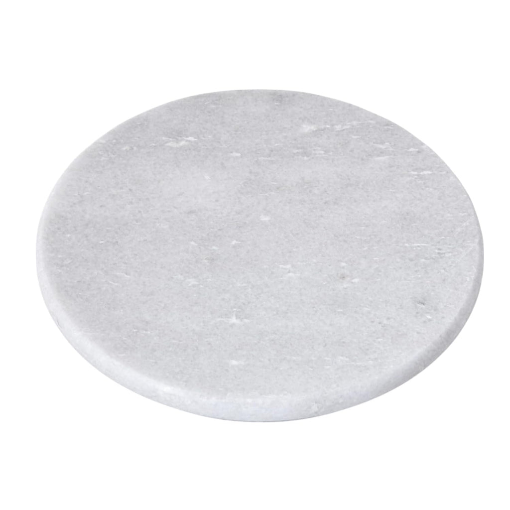 NIVA_White Marble Chakla & Wooden Belan Set