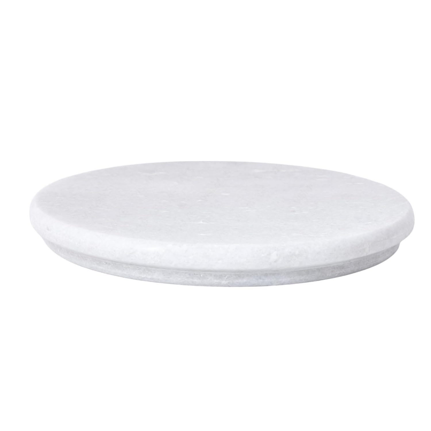 NIVA_White Marble Chakla & Wooden Belan Set